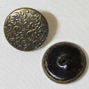 16mm フラワー 花 ピクチャー メタルボタン ソーイング ヴィンテージ アンティーク 【中古】