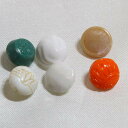 極小 MIX 6個 10mm キラキラと美しい 小さな ガラス ボタン ミックス セット ソーイング アイテム プレゼント ヴィンテージ 【中古】 【メール便】