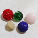 極小 MIX 5個 9mm キラキラと美しい 小さな ガラス ボタン ミックス セット ソーイング アイテム プレゼント ヴィンテージ 【中古】 【メール便】