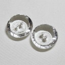 2個 18mm キラキラと美しい チェコ ガラス ボタン クリアー セット ソーイング アイテム プレゼント ヴィンテージ 【中古】 02P23Sep15 P1...