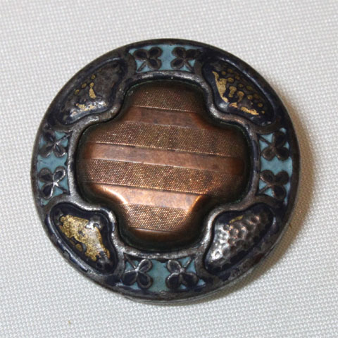27mm メタルボタン ソーイング ヴィンテージ 【中古】