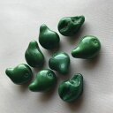洋ナシ 12x15mm ペアー フルーツ チェコのヴィンテージ ガラス ボタン 【中古】