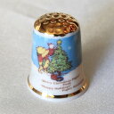 ハッピー クリスマス ピグレット クマのプーさん Winnie the Pooh ウィニー ザ プー イギリス シンブル 指貫き ソーイング コレクション アイ...