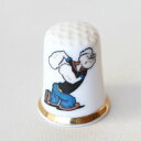 ポパイ Popeye 水兵 セーラー アメリカン コミック カートゥーン シンブル 指貫き ソーイング キルト パッチワーク コレクション アイテム プレゼント...
