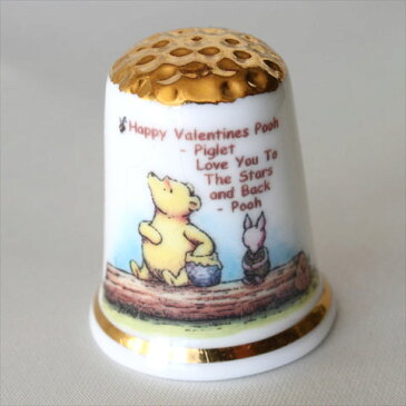 2017年 Valentine ピグレット クマのプーさん Winnie the Pooh ウィニー ザ プー バレンタイン イギリス シンブル 指貫き ソーイング コレクション アイテム 誕生日 ギフト プレゼント