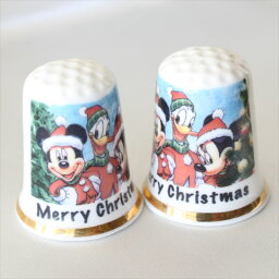 メリー クリスマス ディズニー Merry Christmas Holiday Disney ミッキーマウス ミニーマウス ドナルドダック サンタクロース シンブル 指貫 クリスマスのプレゼントに
