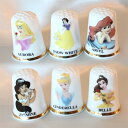 Disney ディズニー プリンセス Princess 6種フルセット シンブル 指貫き アリエル シンデレラ ジャスミン ベル オーロラ姫 白雪姫 スノー ア...