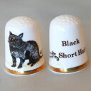 Cat ブラック ショートヘアー Black Short Hair 黒猫 ケイバーズウォール Caverswall W.R.Tipton画 ねこ キャット ネコ...