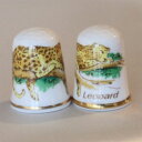 木の上のヒョウ レパード Leopard ネコの仲間 ケイバーズウォール Caverswall シンブル 指貫き ソーイング キルト パッチワーク コレクション...
