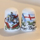 聖ジョージの日 セント ジョージ デイ St George's Day ドラゴン退治をする騎士 ケイバーズウォール Caverswall シンブル 指貫き ソー...