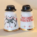 黒い帽子のスノーマン! クリスマス Christmas X'mas イヤーズ 1985年限定 Snowman ケイバーズウォール Caverswall シンブル...