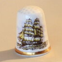 有名な船 フェイマス シップ 帆船 Cutty sark カティーサーク ケイバーズウォール Caverswall シンブル 指貫き ソーイング キルト パッチ...