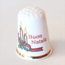 クリスマスキャンドル♪ イタリアの新年とクリスマス Buon Natale クリスマスのプレゼントに♪ シンブル 指貫き ソーイング コレクション アイテム 誕...