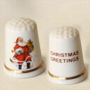 サンタクロース クリスマス X'mas シンブル 指貫き ソーイング アイテム プレゼント ヴィンテージ 【中古】 02P23Sep15 P16Sep15