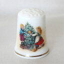 1982年 クリスマス ツリーの飾り付けをする兄妹 ツリーデコレーション X'mas Christmas エイボン AVON シンブル 指貫き 母の日 誕生日 ...