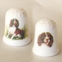 イングリッシュ スプリンガー スパニエル English Springer Spaniel コールポート Coalport ドッグ Dog 犬 シンブル 指貫き ソーイング キルト パッチワーク コレクション アイテム 誕生日 ギフト プレゼント ヴィンテージ 【中古】