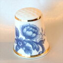 ブルーフラワー Blue Flower 青い花 シャクヤク メイソンズ Mason's イギリス シンブル 指貫き ソーイング キルト パッチワーク コレクショ...