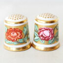 ゴールデン フラワー The Golden Flower ロイヤル クラウン ダービー Royal Crown Derby ヒストリー 指貫き シンブル ソーイ...