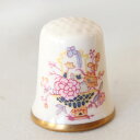TCC ブロケード Brocade 絹織物 刺繍 メイソンズ Mason's イギリス フラワーベース シンブル 指貫き ソーイング パッチワーク キルト アイ...