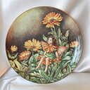 マリーゴールドの花の妖精 Marigold ボーダー Border 花の妖精が可愛らしいフラワー フェアリー 絵皿 シシリー メアリー バーカー イギリス 絵皿...