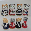 マム キャット 編み物 レース 刺繍 ティー マザー おかあさん猫 イギリス 作家作品 ハンドメイド シンブル 指貫き キジトラ 茶トラ メリーフィールド ネコ...