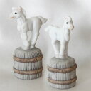 ホース 白馬 フィギュアの乗った モデルトップ シンブル 指貫 エネスコ ENESCO 【中古】