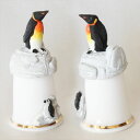 皇帝ペンギンの親子 エンペラー ペンギン アークティック 北極動物コレクション イギリス ピューター Pewter モデルトップ スターリング&クラシック St...