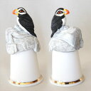 パフィン ツノメドリ Puffin 海鳥 Arctic アークティック 北極動物コレクション イギリス ピューター Pewter モデルトップ スターリング&ク...