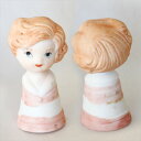 赤いワンピース ボーイ & ガール Boy & Girl 男の子と女の子 フィギュリン 人形 エネスコ ドール Enesco Doll シンブル 指貫き ソーイ...