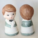 スーツ ボーイ & ガール Boy & Girl 男の子と女の子 フィギュリン 人形 エネスコ ドール Enesco Doll シンブル 指貫き ソーイング キ...