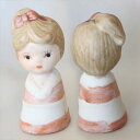 赤いリボンとワンピース ボーイ & ガール Boy & Girl 男の子と女の子 フィギュリン 人形 エネスコ ドール Enesco Doll シンブル 指貫き...