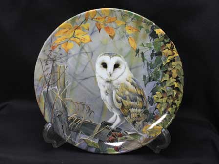 穏やかな瞬間バーンアウル(Barnowl)メンフクロウの絵皿トランキール・モーメントロイヤルドルトン(RoyalDoulton)PollyannaPickeringポリアンナピカリング画イギリス【送料無料】【smtb-f】