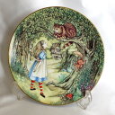 不思議の国のアリスの絵皿 チェシャ猫とりすとアリス アリス イン ワンダーランド Alice in Wonderland フランス リモージュ Limoges ...