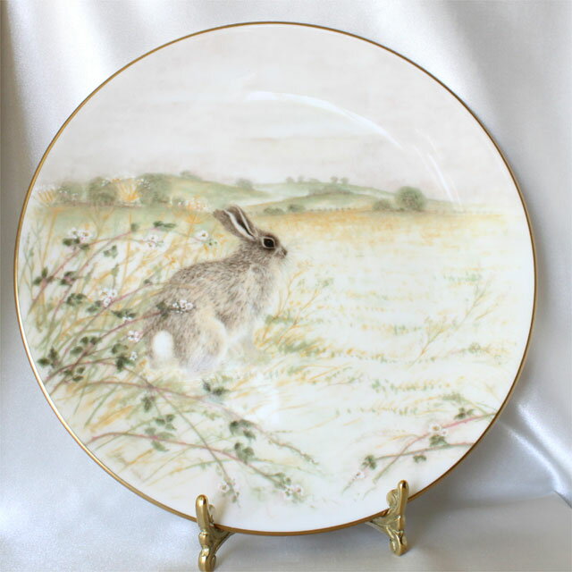 1986年 【限定発行】 ボブテイル ラビット Bobtailed Rabbit ウサギ ジェーンネヴィル画 ロイヤル ドルトン Royal Doulton うさぎ Country Life カントリーライフ 絵皿 ウォール プレート 飾り皿 プレゼント ギフト 【中古】 【送料無料】のサムネイル