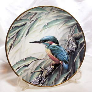 RSPB 100周年 キングフィッシャー Kingfisher カワセミ 25,000枚 限定発行 ウェッジウッド WEDGWOOD イギリス 絵皿 ウォール プレート 飾り皿 プレゼント ギフト 【中古】 【送料無料】