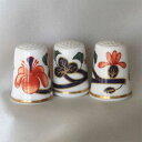 TCC イマリ Imari Finger and Thumb ロイヤル ウースター Royal worcester オレンジの花 シンブル 指貫き ソーイング ...