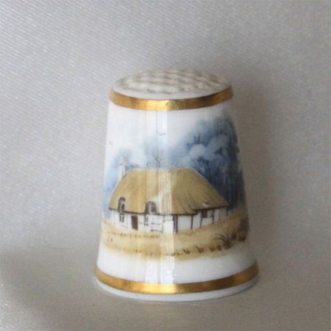 イギリスの家 コテージ Cottage ロイヤル ウースター Royal Worcester シンブル 指貫き ソーイング キルト パッチワーク コレクション アイテム 誕生日 ギフト プレゼント ヴィンテージ 【中古】 02P09Jan16 03P23Jan16