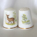 ウッドランドアニマル Woodland animals 森の動物達6種セットから シカ 鹿 Roe Deer ノロジカ ロイヤル ウースター Royal worcester シンブル 指貫き ソーイング アイテム コレクション パッチワーク キルト プレゼント 【中古】