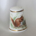 レア アカリス red squirrel ロイヤル ウースター Royal Worsester イギリスの動物のデザイン シンブル 指貫き ソーイング アイテム...