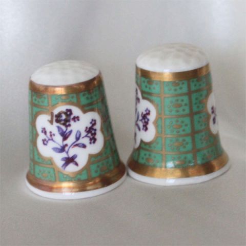 グリーンと小花が美しい ロイヤル ウースター Royal Worcester ヒストリック パターン シンブル 指貫き ソーイング キルト パッチワーク コレクション アイテム 誕生日 ギフト プレゼント ヴィンテージ  02P09Jan16 03P23Jan16