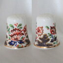 カラフルな花 デザイン ロイヤル ウースター Royal Worcester ヒストリック パターン シンブル 指貫き ソーイング キルト パッチワーク コレク...