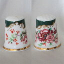 アップル グリーン ロイヤル ウースター Royal Worcester ヒストリック パターン シンブル 指貫き ソーイング キルト パッチワーク コレクショ...