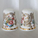 ロココ スプレイ バラと小花 デザイン ロイヤル ウースター Royal Worcester ヒストリック パターン シンブル 指貫き ソーイング キルト パッ...
