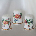 ジャイルズ フラワー Giles Flowers ロイヤル ウースター Royal Worcester ヒストリック パターン シンブル 指貫き ソーイング キルト パッチワーク コレクション アイテム 誕生日 ギフト プレゼント ヴィンテージ 【中古】 02P09Jan16 03P23Jan16