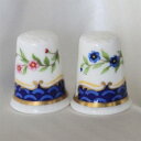 パスト タイム ロイヤル ウースター Royal Worcester ガーデン フラワー 通販限定発行 イギリス庭園の花 シンブル 指貫き ソーイング キルト ...