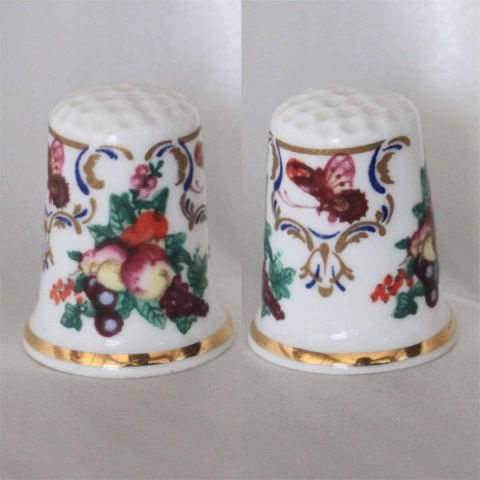 フルーツと蝶 ロイヤル ウースター Royal Worcester ヒストリック パターン シンブル 指貫き ソーイング キルト パッチワーク コレクション アイテム 誕生日 ギフト プレゼント ヴィンテージ 【中古】 02P09Jan16 03P23Jan16