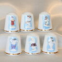 ロイヤル ドルトン 1990年 スノーマン The Snowman Gift Collection 6種コンプリート Royal Doultonシンブル 指貫き...
