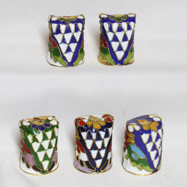 クロワゾネ エナメル フクロウ ふくろう 梟 オウル CLOISONNE 有線七宝 幸運 長寿 ...