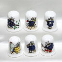 レア フルセット パディントン Paddington Bear 全6種 コールポート ベアー 熊 クマ Coalport シンブル 指貫き 【中古】