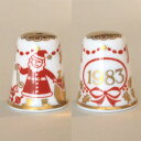 クリスマス 1983年 Christmas サンタクロース スポード SPODE イヤーズ シンブル 指貫き ソーイング キルト パッチワーク コレクション ア...